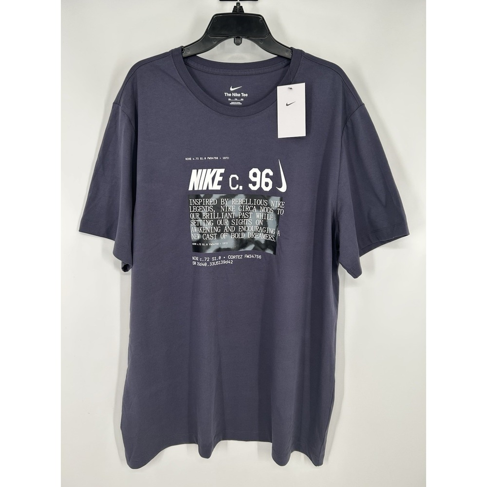 Nike Circa Graphic Short Sleeve DZ2687-015 Cortez Tee T Shirt Box Logo 2XL XXL
